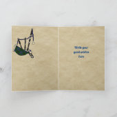 ダビッドソンバッジ&タータンチェックパーソナライズされたカード カード (内部)