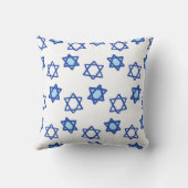 ダビッドハヌカーのブルー&ホワイトスター装飾用クッション クッション (裏面)