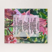 ダビッド詩篇23聖書的引用文 ジグソーパズル (横)