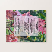 ダビッド詩篇23聖書的引用文 ジグソーパズル (横)