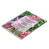 ダビッド詩篇23聖書的引用文 ノートブック (左側)