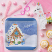 ダビッモダント・ギンガーブレッドハウスのハヌカー星 ペーパープレート (パーティー)