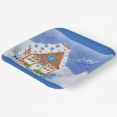 ダビッモダント・ギンガーブレッドハウスのハヌカー星 ペーパープレート (傾斜あり)