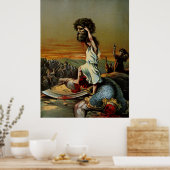 ダビデがゴリアテの頭を吊り上げる ポスター (キッチン)