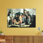 ダビデがサウル王にゴリアテの頭を捧げる キャンバスプリント (インサイチュ (リビング))