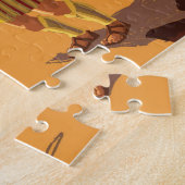 ダビデがスリングショットでゴリアテを倒す準備 ジグソーパズル (側面)