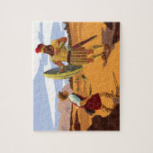 ダビデがスリングショットでゴリアテを倒す準備 ジグソーパズル (縦)