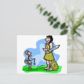 ダビデとゴリアスクリスチャンのアートワーク ポストカード (スタンド正面)