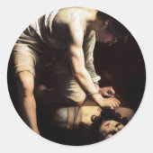 ダビデとゴリアスバイカラヴァッジョ ラウンドシール (正面)