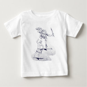 ダビデとゴリアテのバイブル物語 ベビーTシャツ