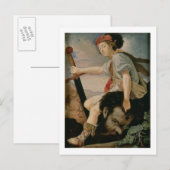 ダビデとゴリアテの頭 ポストカード (正面/裏面)