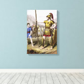 ダビデとゴリアテ キャンバスプリント (インサイチュ (ウッドフロア))
