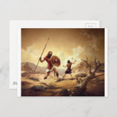 ダビデとゴリアテ ポストカード (正面/裏面)