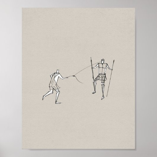 ダビデとゴリアテ – 旧約聖書 ポスター (正面)