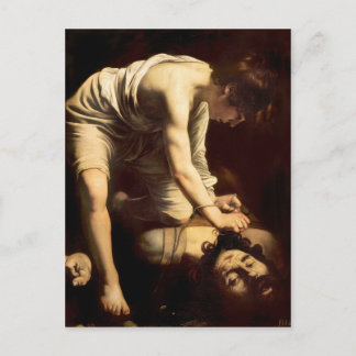ダビデとゴリアテ – Caravaggio c.1610 ポストカード