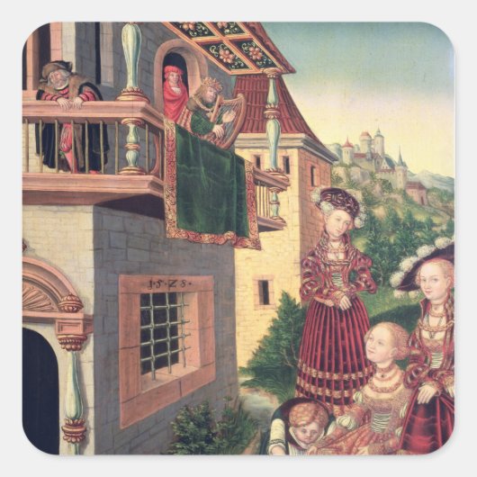 ダビデとバシバ， 1528 スクエアシール (正面)