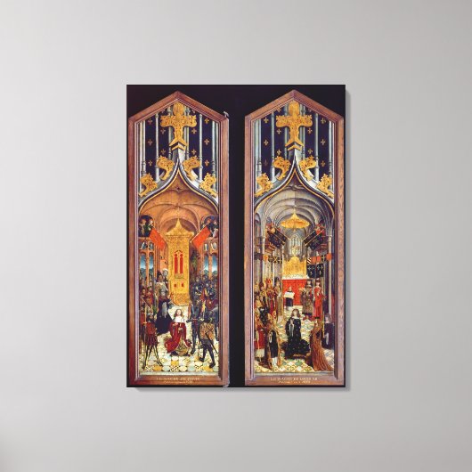 ダビデとルイ12世の戴冠式1501 キャンバスプリント (正面)