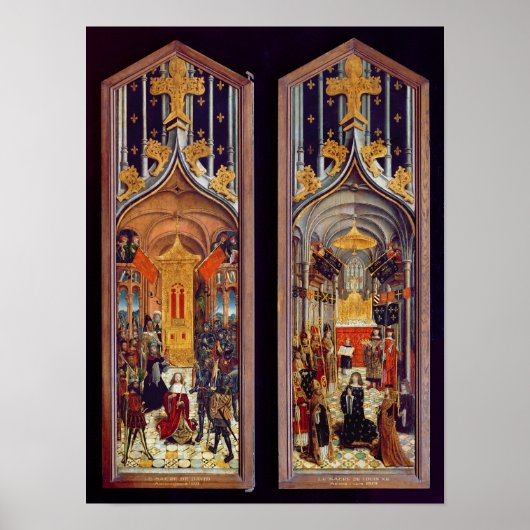 ダビデとルイ12世の戴冠式1501 ポスター (正面)