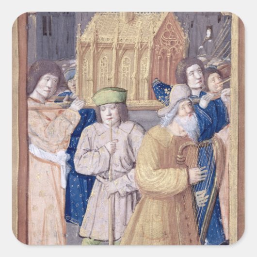 ダビデと契約の箱 スクエアシール (正面)