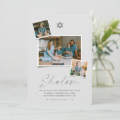 ダビデのシャロムグレイ星3写真シンプルハヌカー シーズンカード (スタンド正面)