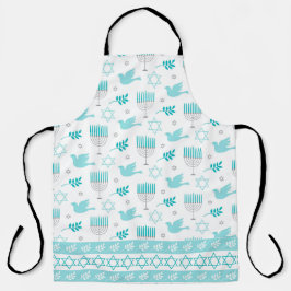 ダビデのハヌカー星、鳩、ハヌカーのキャンドル エプロン