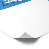 ダビデのハヌカー星 – Pug ポスター (角)