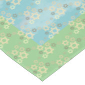 ダビデのパソバーブルーとグリーンスター テーブルクロス (アングル)