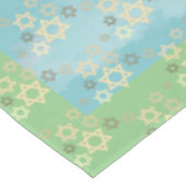 ダビデのパソバーブルーとグリーンスター テーブルクロス (アングル)