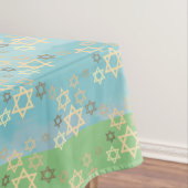 ダビデのパソバーブルーとグリーンスター テーブルクロス (インサイチュ)