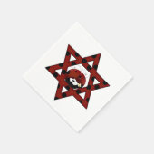 ダビデのユダヤ人のラディバグの星 スタンダードカクテルナプキン (角)