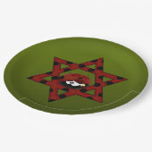 ダビデのユダヤ人のラディバグの星 ペーパープレート (アングル)