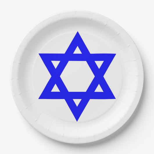 ✡︎ダビデのユダヤ星 ペーパープレート (正面)