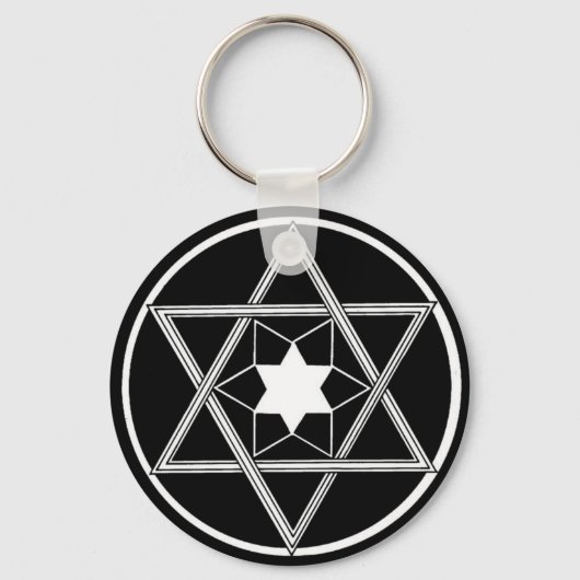 ダビデのラウンドスター キーホルダー (正面)
