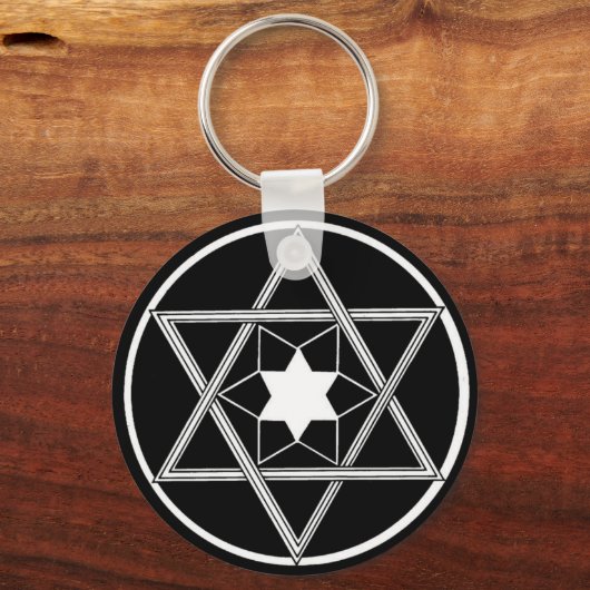 ダビデのラウンドスター キーホルダー (正面)