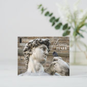 ダビデの像と鳩 ポストカード (スタンド正面)