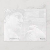 ダビデの像と鳩 ポストカード (裏面)