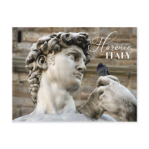 ダビデの像と鳩