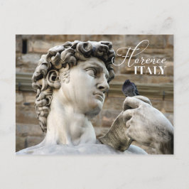 ダビデの像と鳩 ポストカード