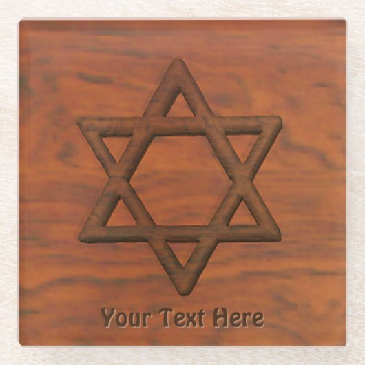 ダビデの彫刻木星 ガラスコースター (正面)