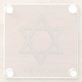 ダビデの彫刻木星 ガラスコースター (裏面)