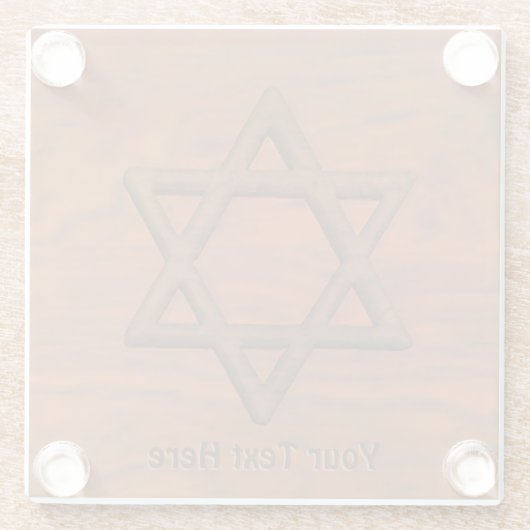 ダビデの彫刻木星 ガラスコースター (裏面)