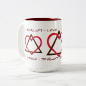 ダビデの愛の星(マグカップ) ツートーンマグカップ (正面左)