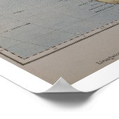 ダビデの旅行を描くアフリカの地図 ポスター (角)