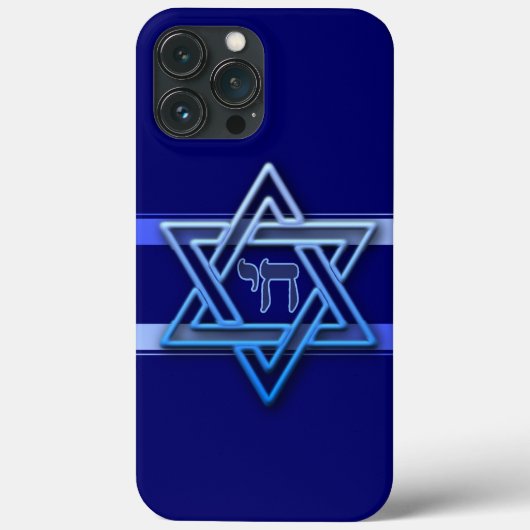 ダビデの星とチャイのiPhoneケース Case-Mate iPhoneケース (裏面)