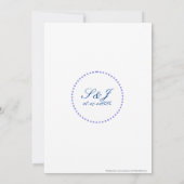 ダビデの星の花のチャッパ ジューイッシュ ウェディング 招待状 (裏面)