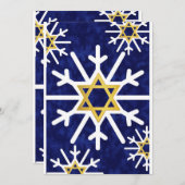 ダビデの星の雪の結晶 シーズンカード (正面/裏面)