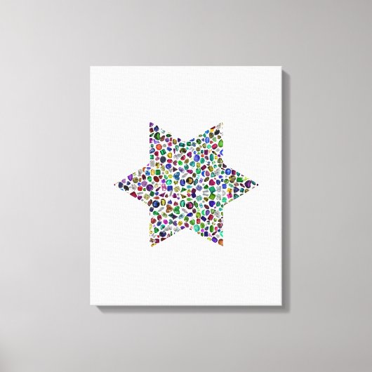 ダビデの星 キャンバスプリント (正面)