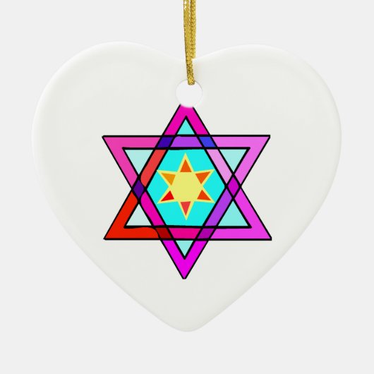 ダビデの星 セラミックオーナメント (正面)