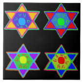 ダビデの星 タイル (正面)