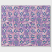 ダビデの星 ハヌカ祭り ラッピングペーパー (フラット)